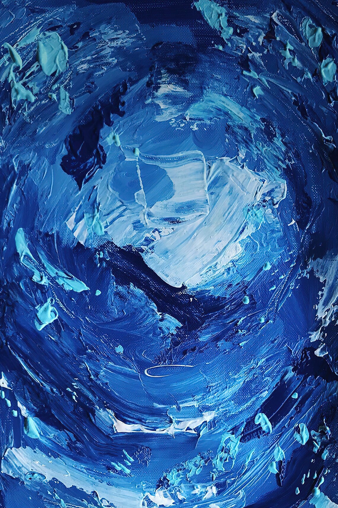 Dark Blue Wall Collage Kit Grunge Blue Aesthetic DIGITAL Etsy