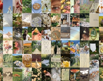 100+ PCS Cottagecore Wall Collage Kit, Fairycore Aesthetic, DIGITAL Prints, Aesthetic Room Decor