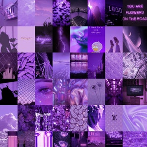 50PCS Euphoria Aesthetic Wall Collage Kit, Dark Purple, DIGITAL Prints, Aesthetic Room Decor