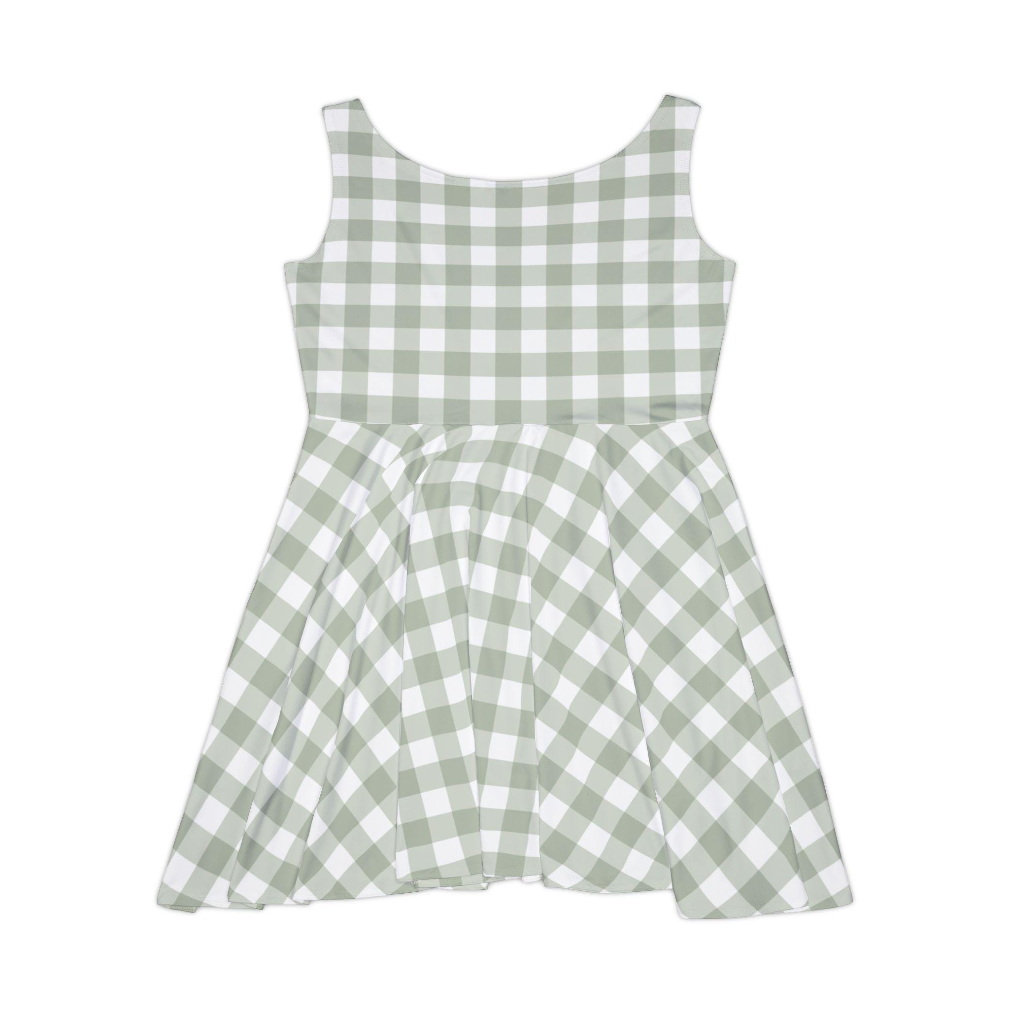 sage green gingham dress Sage Gingham Seersucker Amy Dress main image 0