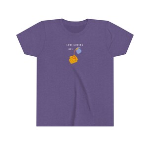 Love Covers All Kinder T-Shirt Pfannkuchen & Ahornsirup T-Shirt Sprüche 10:12 Kinder T-Shirt Niedliches Kinder T-Shirt Südländisches Kinder T-Shirt Christliches T-Shirt