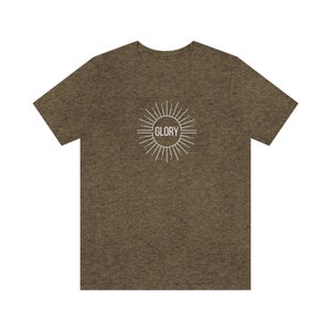 Glory T-shirt God's Glory Christian T-shirt Glory Sun Faith Jersey Short Sleeve Tee image 9