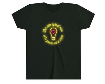 This Little Light of Mine Kid's T-shirt Shine T-shirt Faith T-shirt Christian Youth T-shirt Let Your Light Shine Inspirational Kid's T-shirt