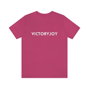 VictoryJoy T-shirt | Victory | Joy | Faith | Christian T-shirt | Unisex Jersey Short Sleeve Tee