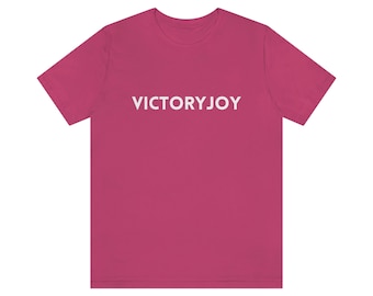 VictoryJoy T-Shirt | Sieg | Freude | Glaube | Christliches T-Shirt | Unisex Jersey Kurzarm T-Shirt