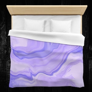 Amethyst Geode Duvet Cover Purple Quartz Duvet Cover Abstract Bedding Gemstone Duvet Cover Modern Stone Duvet Abstract Duvet Cover 4 sizes