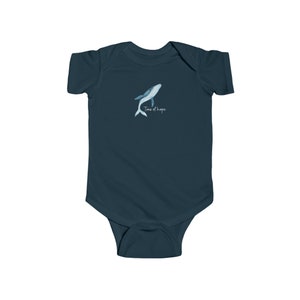 Blue Whale Baby Bodysuit Tons of Hope Cute Beach Baby Clothes Soft Infant Fine Jersey Bodysuit Baby Shower Gift Toddler Apparel Newborn Gift