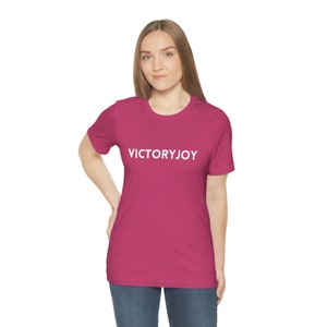 Camiseta VictoryJoy / Victory / Joy / Faith / Camiseta cristiana / Camiseta de manga corta de jersey unisex imagen 2