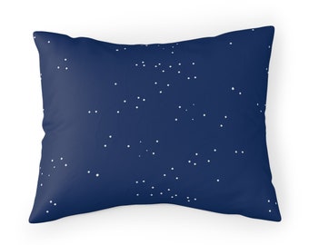 Starry Beach Sky | Soft, Microfiber Pillow Sham | Vintage Beach | Island, Tropical Vacation Home Bedroom Pillow Cover | 2 sizes