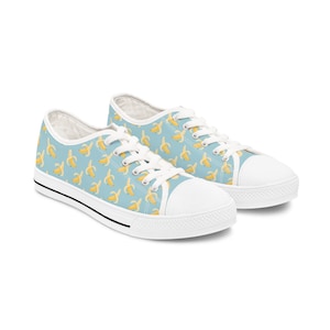 Go Bananas Women&#39;s Low Top Sneaker Banana Sneakers Yellow Banana Tennis Shoes Casual Kicks Teen Tropical Sneaker Fruity Sneaker Banana Shoes