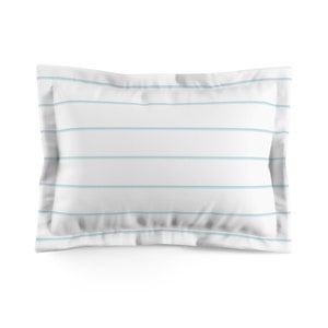 Peaceful Palms Pillow Sham Vintage Beach Pillow Sham Light Blue Stripes Sham Bedroom Pillow Case Island Bedding Tropical Vacation Bedding