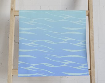 Sunrise Waters | Vintage Beach Hand Towel | Sparkling Ocean | Island, Vacation Home Decor for the Bathroom, and Kitchen