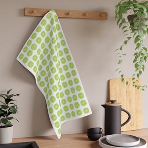 Loving Limes Towel Fresh Fruit Towel Decorative Kitchen Towel Kitchen Party Brunch Lunch Fruit Cute Lime Towel Housewarming Gift Shower Gift
