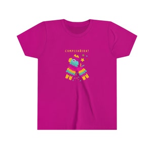 Cumpleañera キッズ T シャツ | 女の子の誕生日 | スペインのピニャータ | メキシカン パーティー | ユース 半袖 T シャツ
