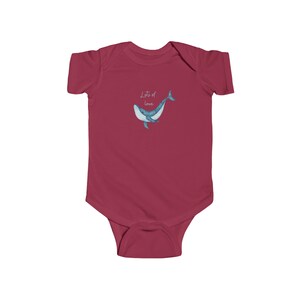 Blue Whale Baby Bodysuit Lots of Love Cute Beach Baby Clothes Soft Infant Fine Jersey Bodysuit Baby Shower Gift Toddler Apparel Newborn Gift