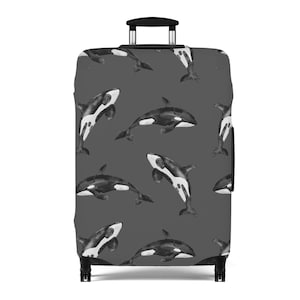 Orcas Gepäck Cover Kid's Killer Whale Koffer Cover Küsten Reise Ausrüstung Kinder Strand Koffer Cover Urlaub Handgepäck Cover 3 Größen