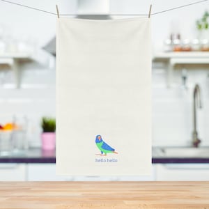 Bright Parrot Hand Towel Tropical Bird Retro Beach Kitchen Towels Dinner Table Tropical Island Kitchen Party Gift Beachy Decorative Towel