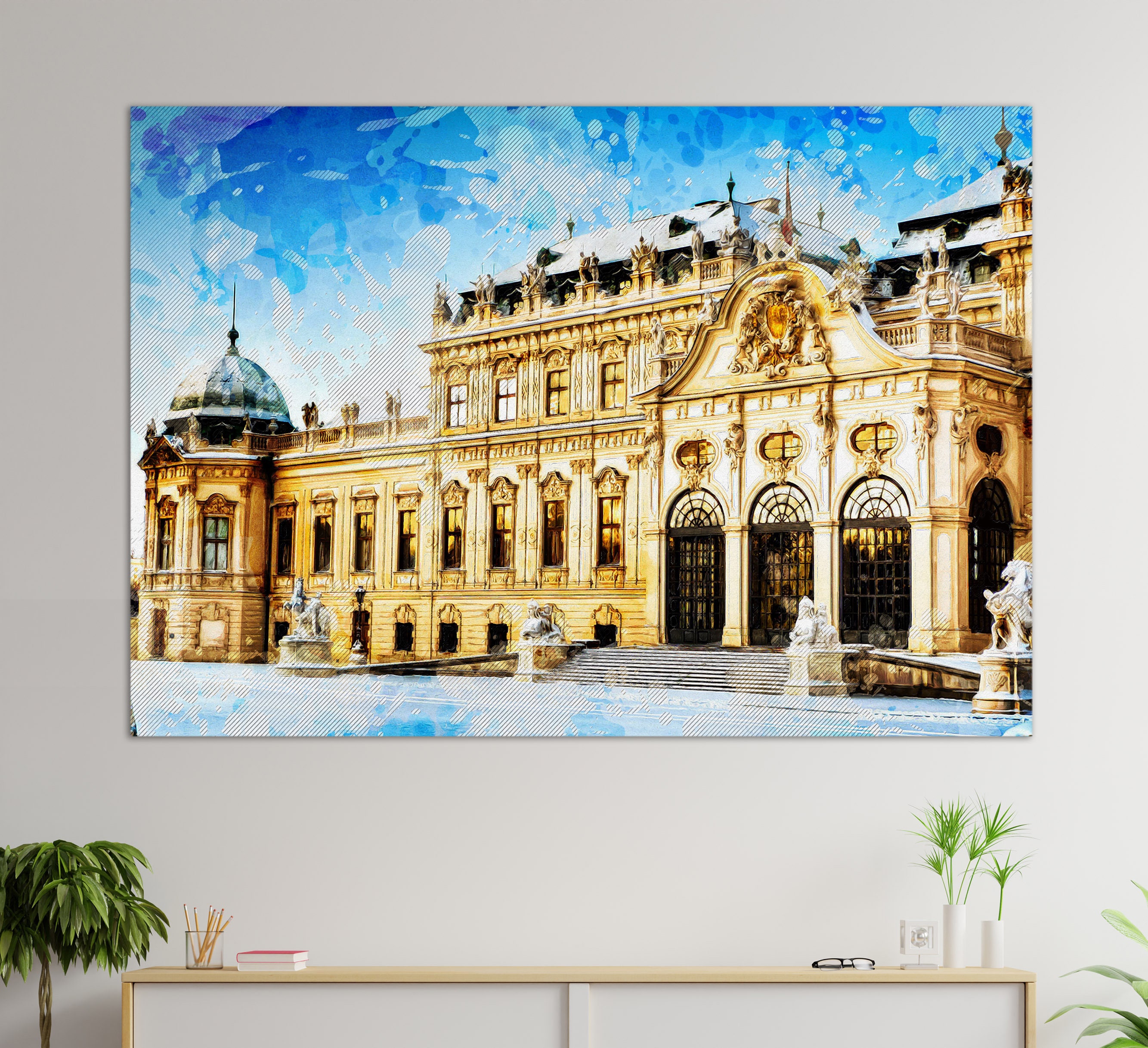 Vienna Wall Art Vienna Canvas Print Abstract Vienna Etsy