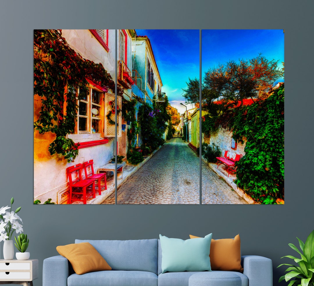 Cyprus Canvas Print, Limassol, Cyprus Painting, Cyprus Wall Art, Cyprus