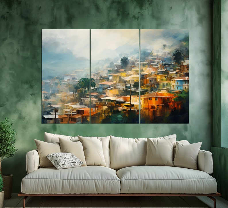 Tegucigalpa Canvas Print, Tegucigalpa Painting, Honduras Wall Art, Honduras Canvas Art image 4