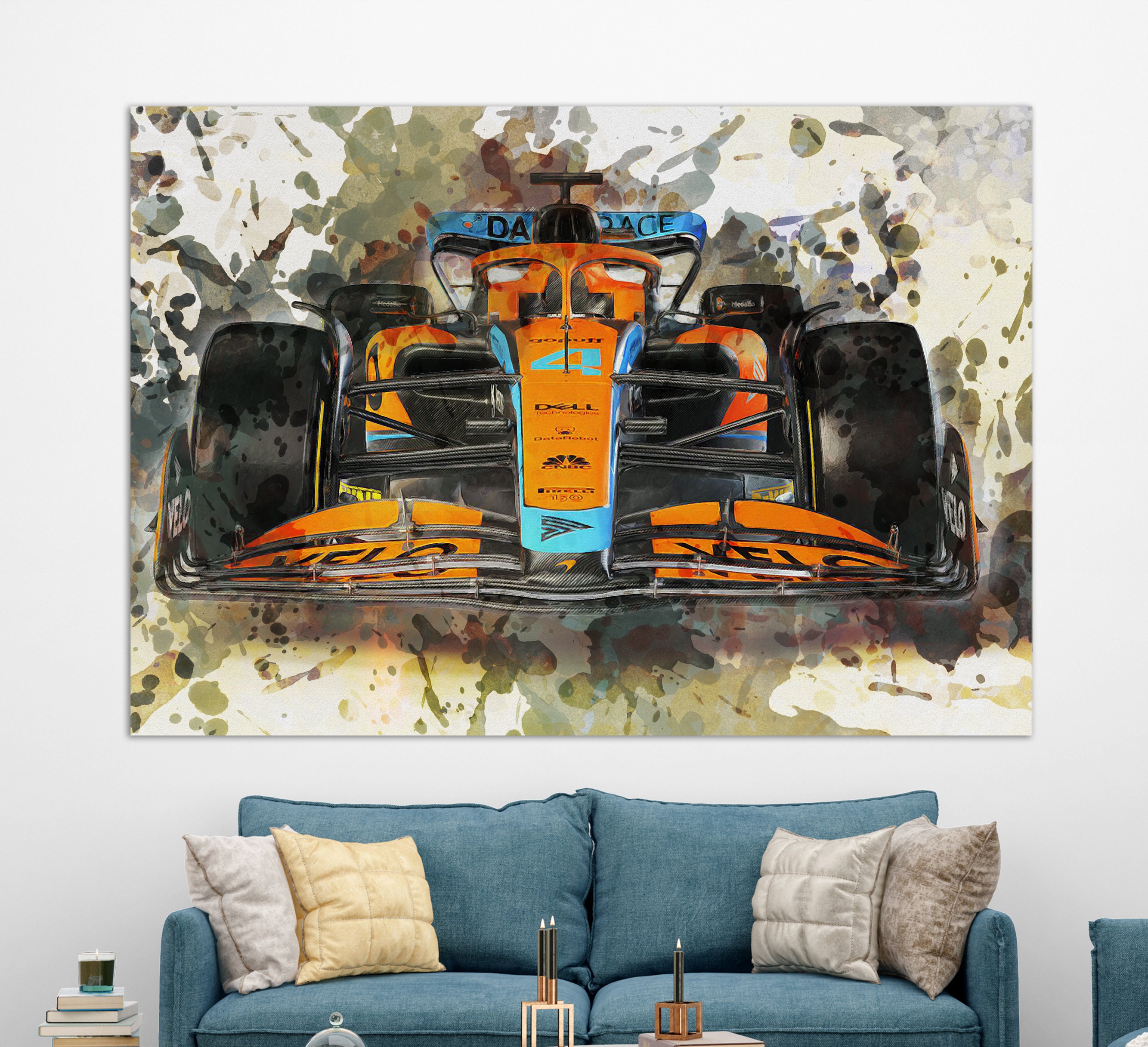 Formula 1 World Champions F1 Paintings Printed on Canvas • CanvasPaintArt