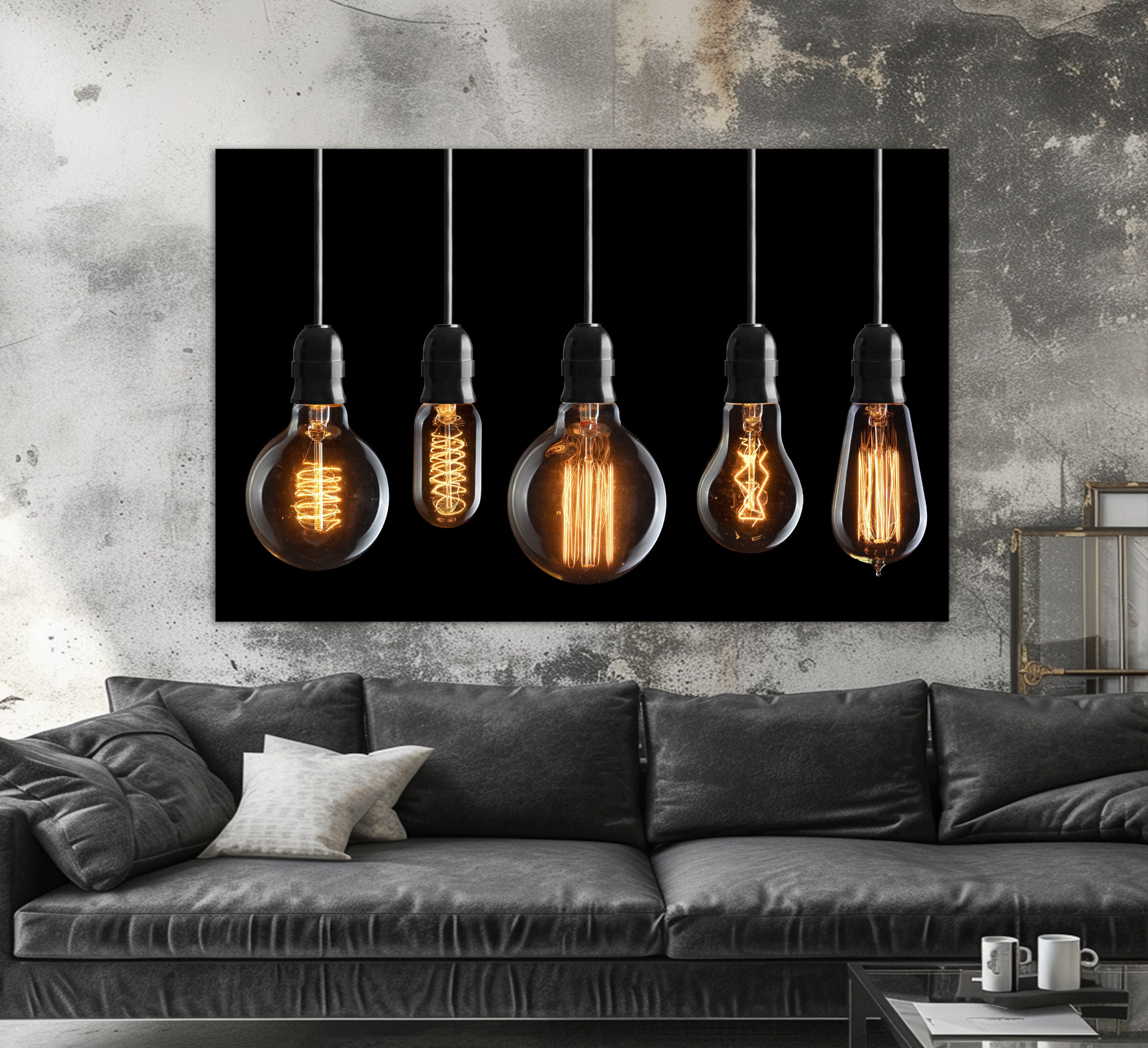 Light Bulbs Canvas Print