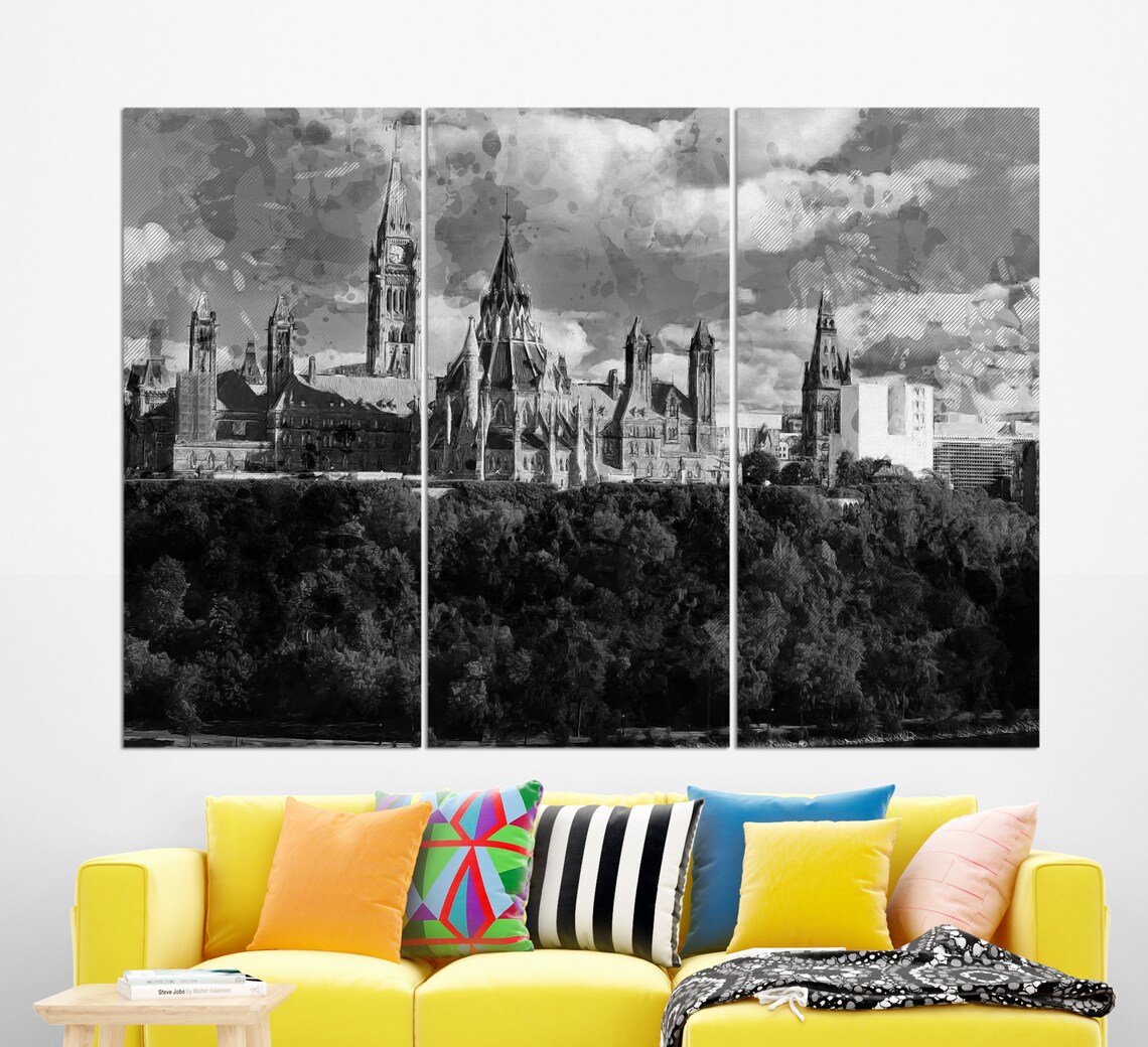 Ottawa Wall Art Ottawa Canvas Print Ottawa Painting Canada Etsy UK