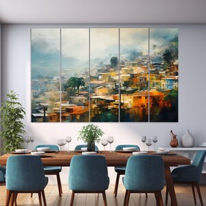 Tegucigalpa Canvas Print, Tegucigalpa Painting, Honduras Wall Art, Honduras Canvas Art image 6