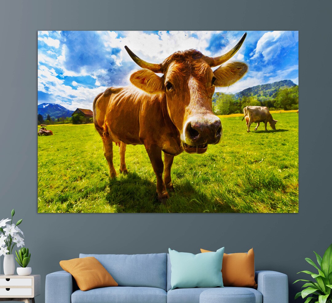 Kuh Bild Leinwand: Unleash Your Inner Artist and Elevate Your Home Decor