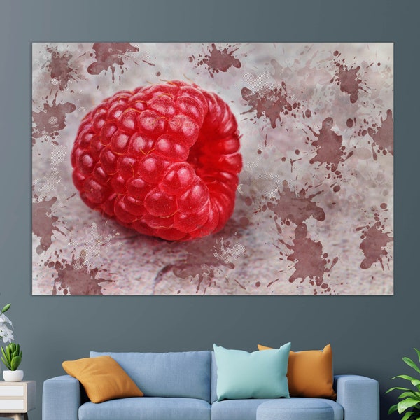 Raspberry Print Etsy