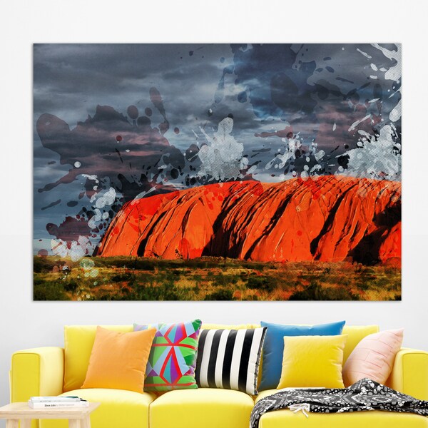 Uluru Canvas Print, Ayers Rock, Australia Canvas Print