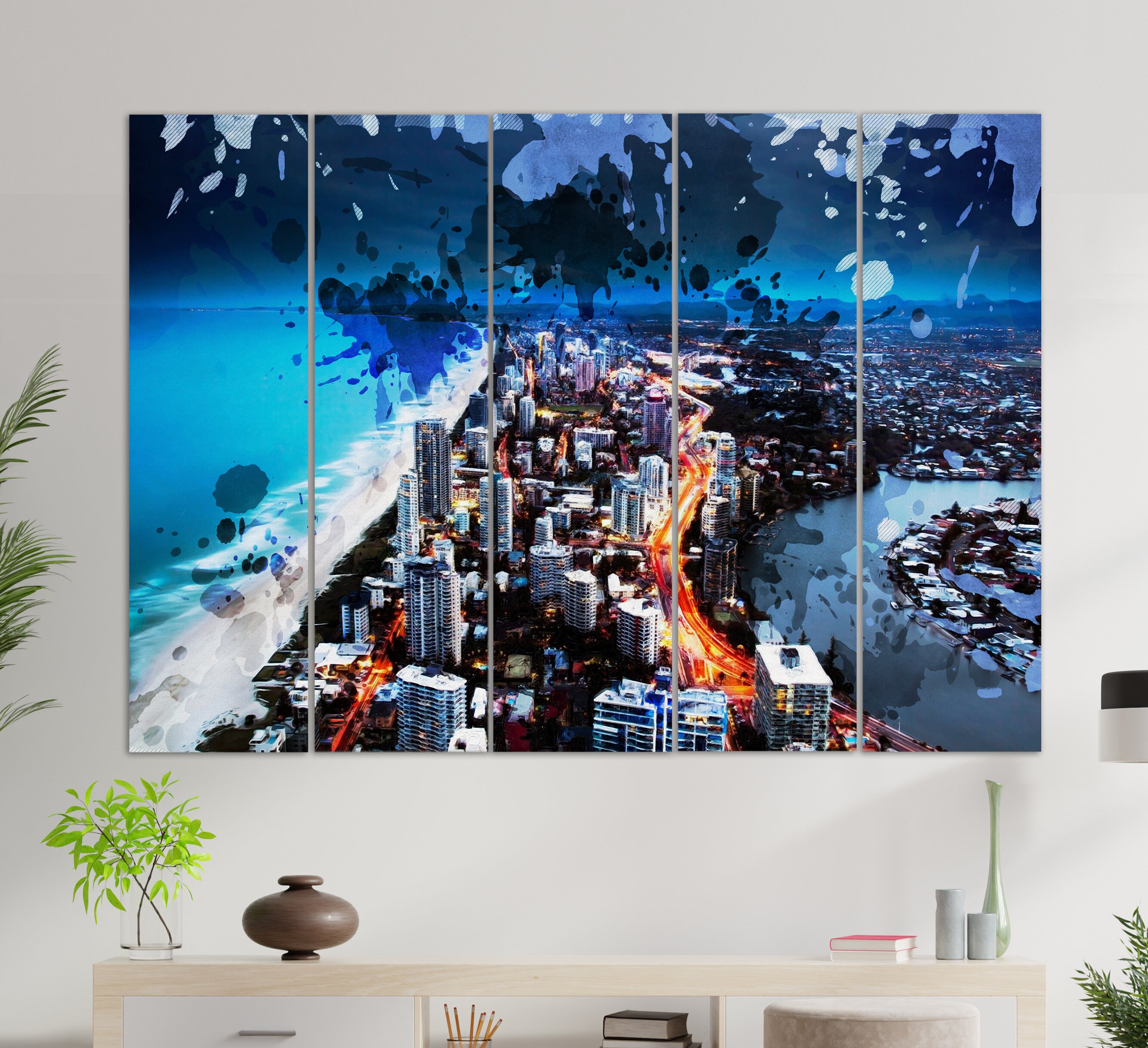 Gold Coast Canvas Print Gold Coast Skyline Gold Coast Etsy UK