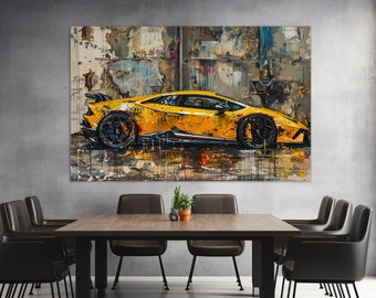 Lamborghini Huracan Canvas Print, Lamborghini Painting, Sport Cars Wall Art, Lamborghini Canvas Art, Lamborghini Poster