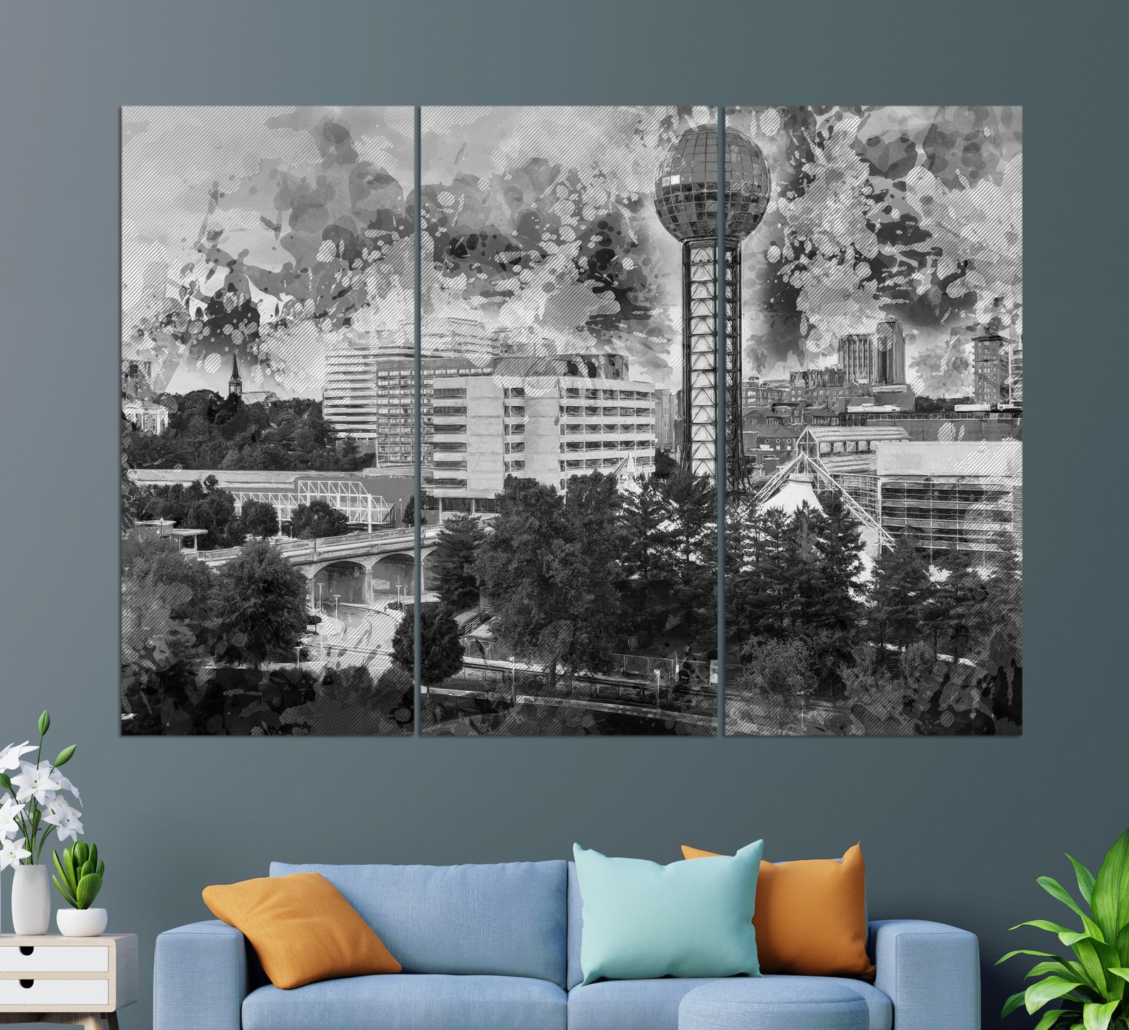 Knoxville Canvas Print Knoxville Wall Art Knoxville Etsy