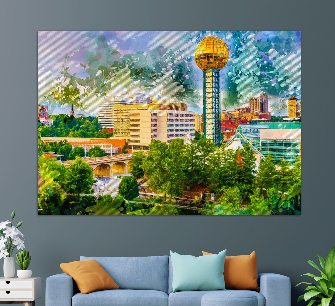 Knoxville Canvas Print Knoxville Wall Art Knoxville Etsy