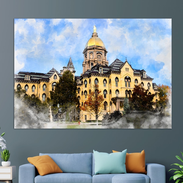 Notre Dame Wall Art Etsy