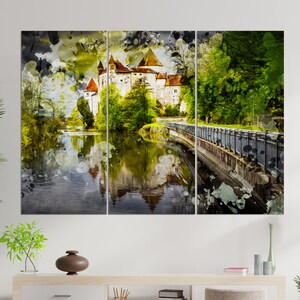 Schwertberg Wall Art, Schwertberg Canvas Print, Schwertberg Castle Painting, Austria Painting image 2