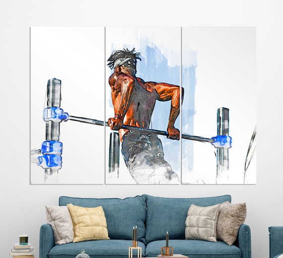 Street Workout Wall Art Workout Canvas Print Fitness Paintings