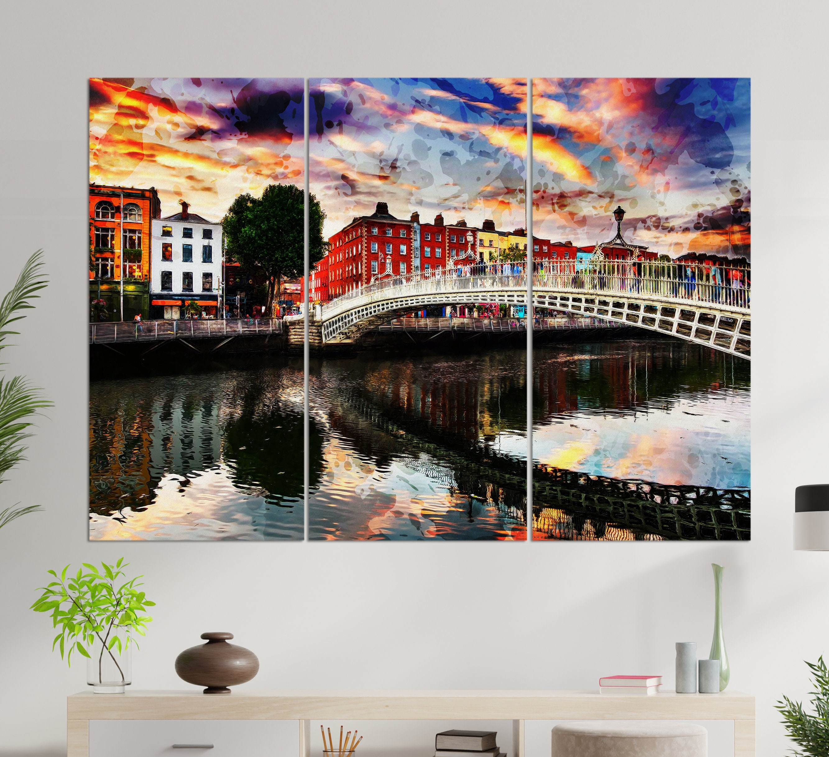 Dublin Canvas Print Dublin Wall Art Dublin Painting Ireland Etsy UK