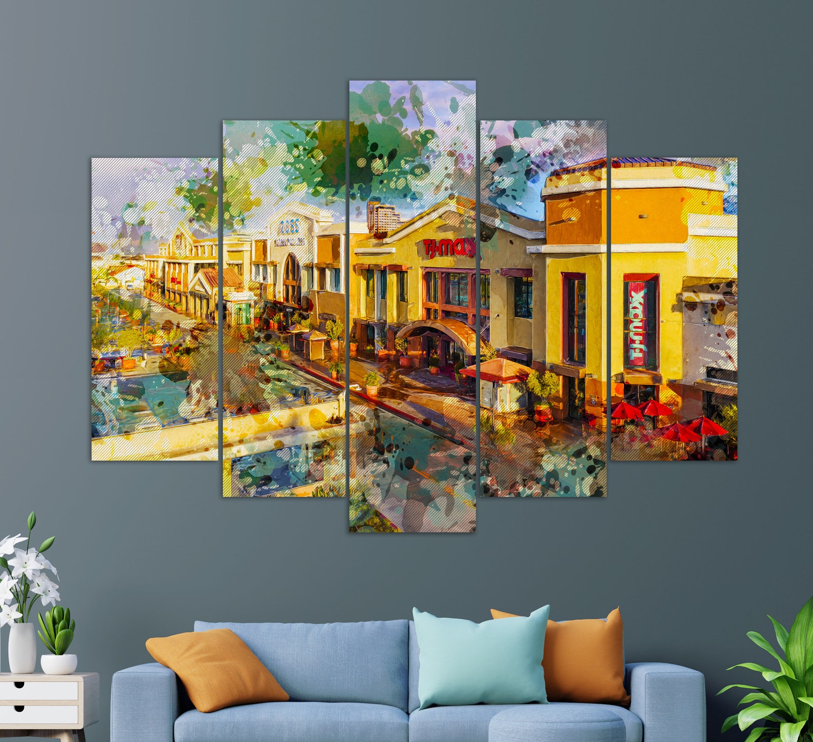 Glendale Canvas Print Glendale Painting Glendale Wall Art Etsy