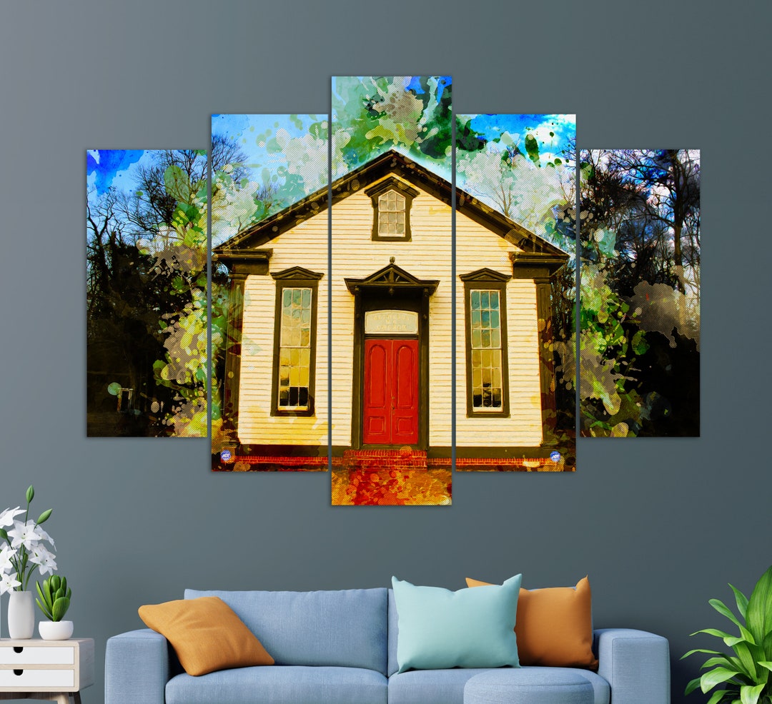 Bethesda Church, Laurel Canvas Print, Laurel Church Painting, Laurel