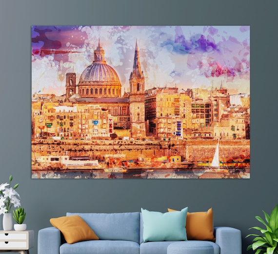 Malta Wall Art, St. John's Co-Cathedral, Conventual Church of Saint John, Malta Church Painting