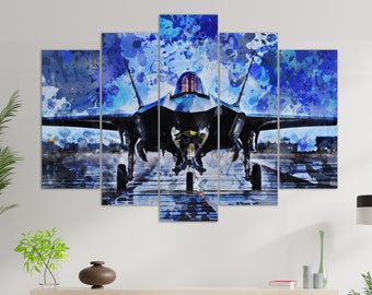 Lockheed Martin F-35 Lightning II Canvas Print Military - Etsy