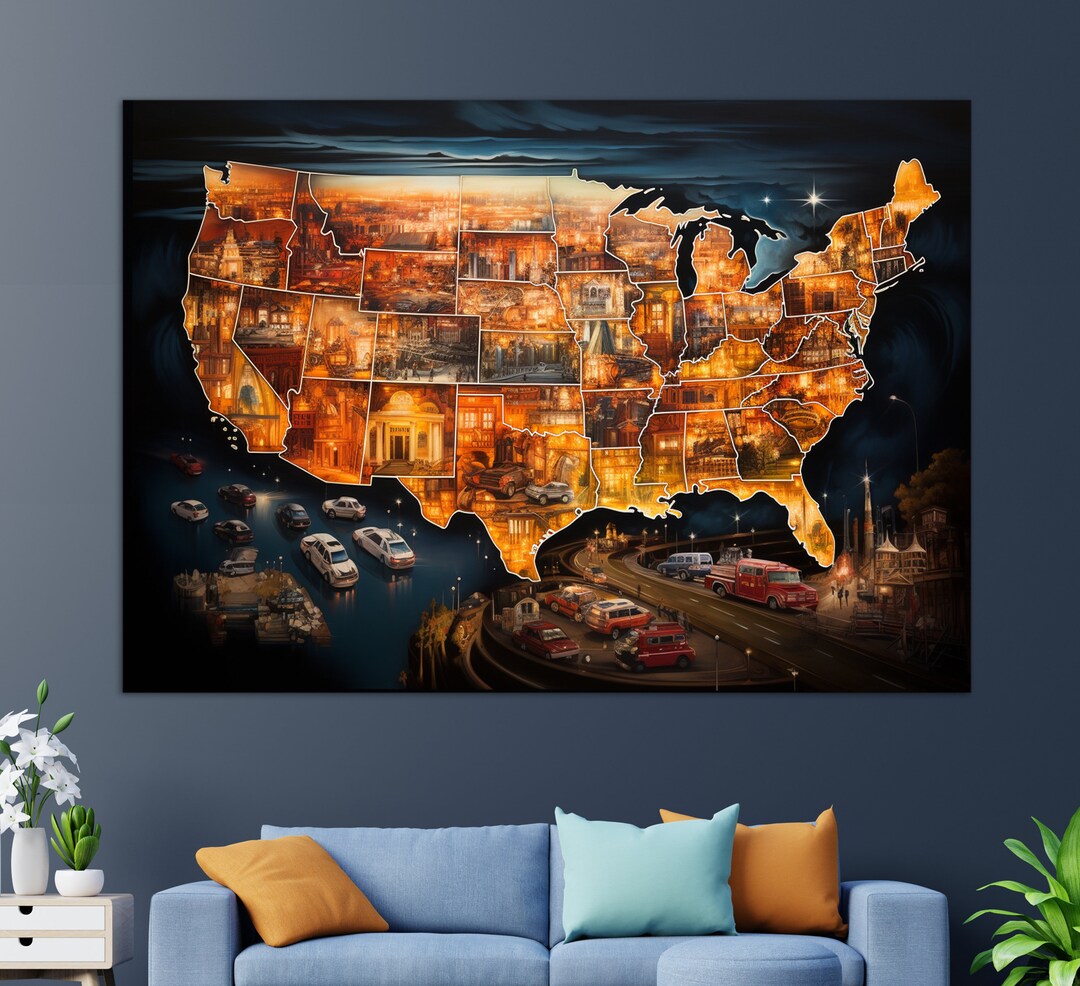 Abstract USA Map Canvas Print USA Map Wall Art USA Map Painting Etsy Il 1080xN.5441268013 Rwch