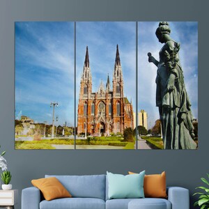 Cathedral of La Plata, Argentina Canvas Print, La Plata Cathedral Painting, La Plata Wall Art