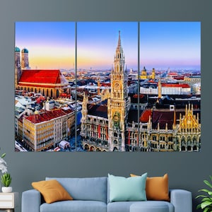 Munich Canvas Print, Munich Painting, Munich Wall Art, Germany Canvas Art