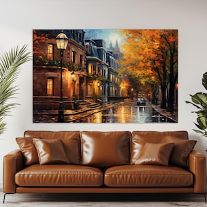 Stampa su tela di Montreal, autunno a Montreal, Canada