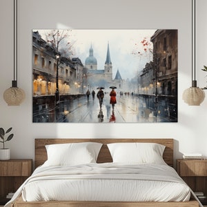 Abstract Bern Canvas Print, Bern Painting, Bern Wall Art, Switzerland Canvas Art