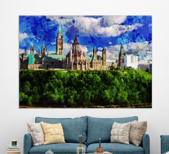 Ottawa Wall Art Ottawa Canvas Print Ottawa Painting Canada Etsy UK