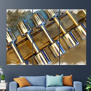 Dumbbells Canvas Print, Fitness Wall Art, Fitness Canvas Print, Fitness Paintings, Gym Wall Decor